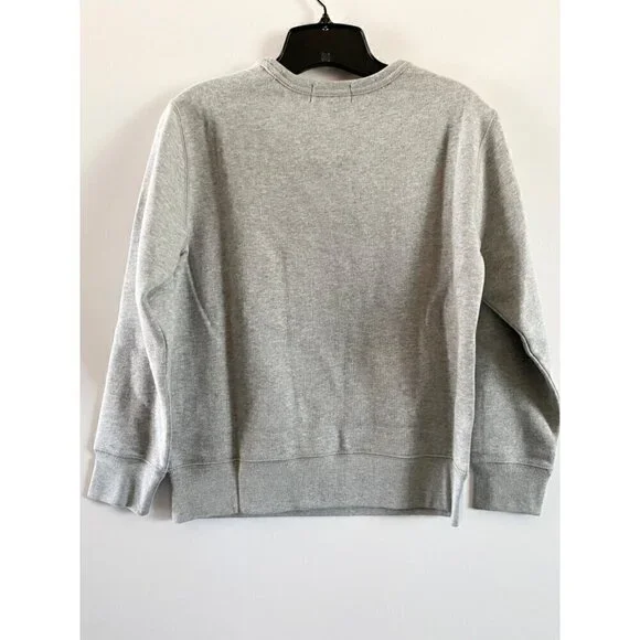 Polo Ralph Lauren Christmas Tree Bear Sweatshirt Medium 10-12 Gray Ships Today! - Picture 3 of 8